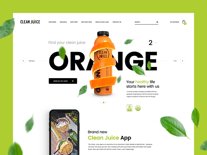 Case Study Clean Juice: WordPress Design & Development