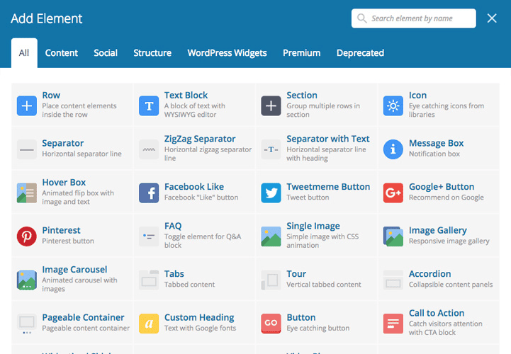 WP Bakery page builder