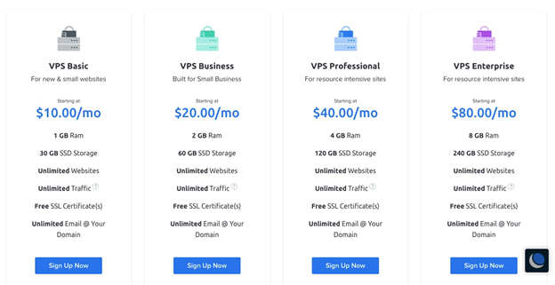 DreamHost VPS Hosting Plans