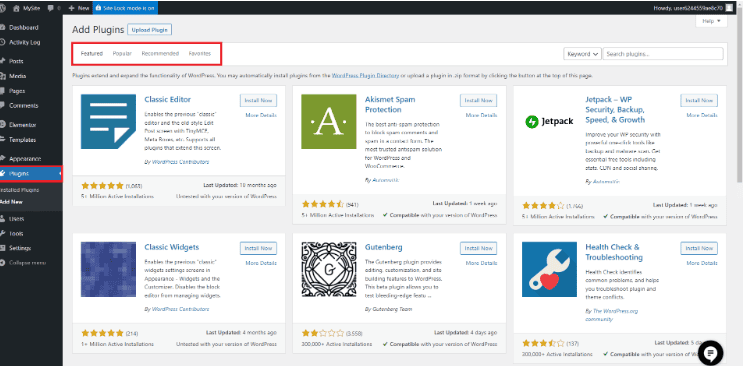 Install from thousands of Plugins 
