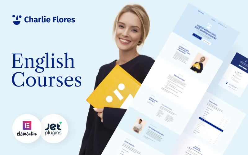 Charlie Flores landing page template