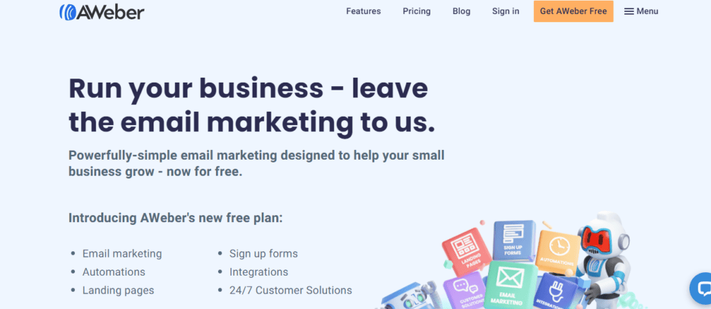 AWeber with best email marketing services 