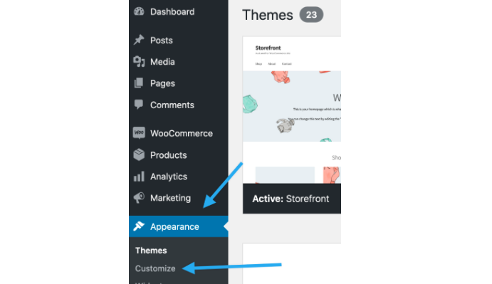Customize your theme on the store 