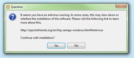 Pop-up virus message