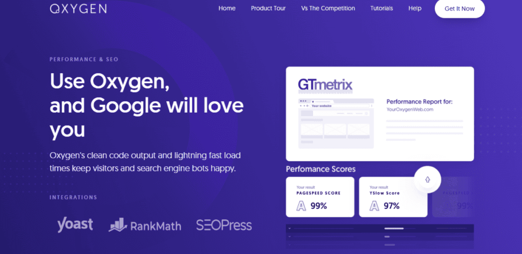Oxygen builder SEO