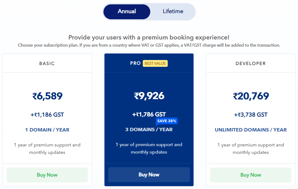 annual-pricing-amelia-wordpress-booking-plugin