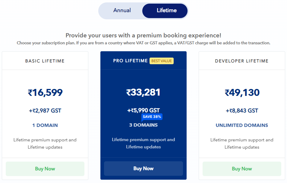 lifetime-pricing-amelia-wordpress-booking-plugin