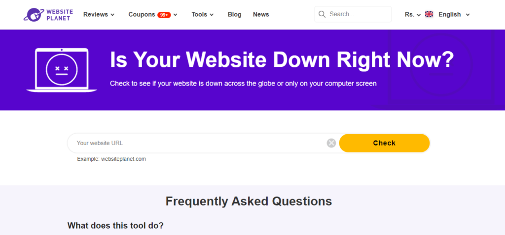 Website planet checker tool