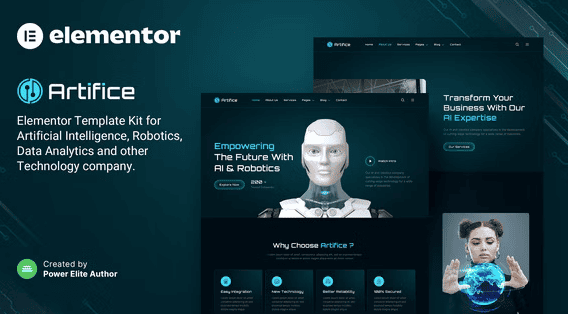 Artifice-best-ai-web-design-templates