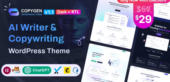 CopyGen-AI-Writer-Copywriting-WordPress-Theme