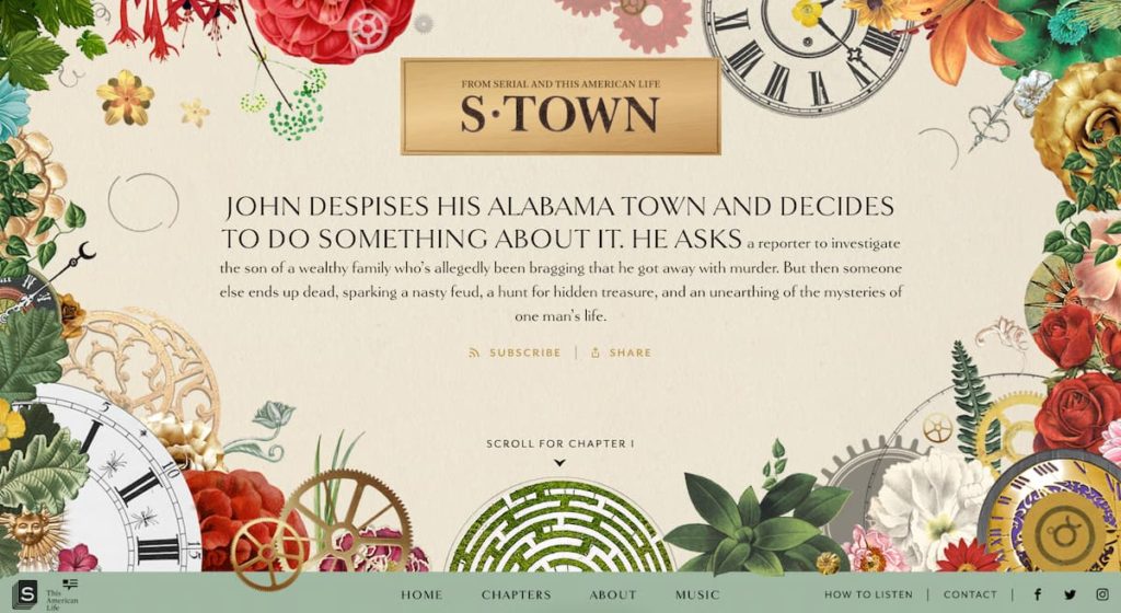 S-town - Podcast Website Example