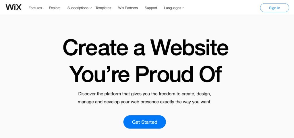 Wix - white-label-website-builder