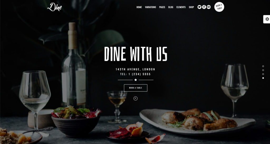 WordPress Restaurant Website Theme