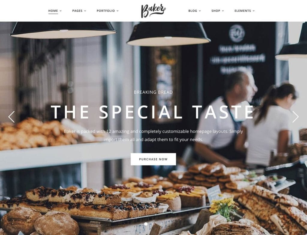 Baker-elegant theme | bakery theme