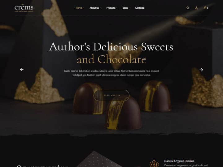 Responsive WordPress theme for bakery business | bakery theme