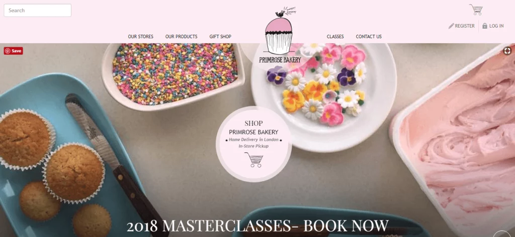 Bakery Website Design Ideas and Inspirations (Prim rose bakery)