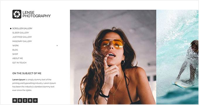 Photography theme | Responsive WordPress theme