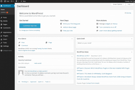 wordpress-dashboard