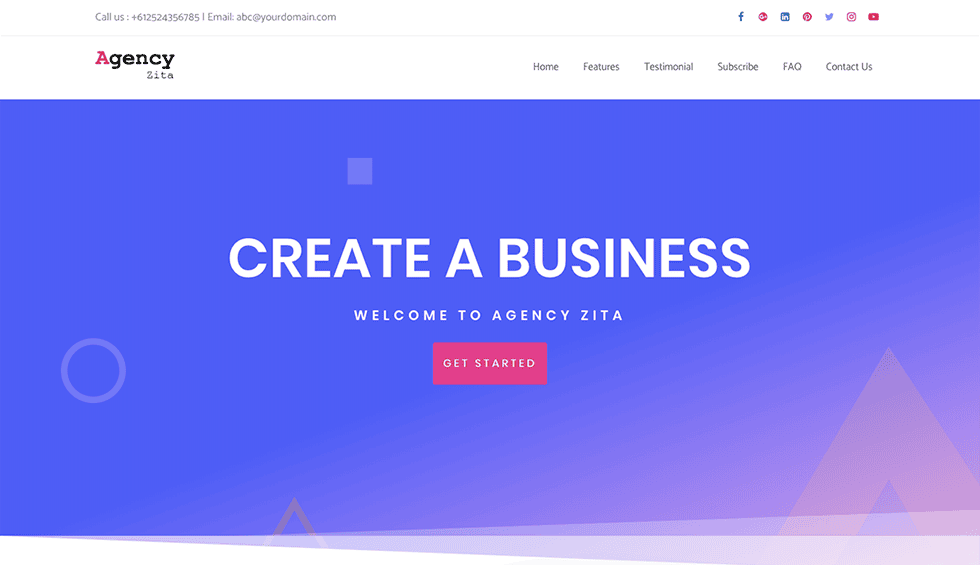 Agency Zita- free wordpress agency theme