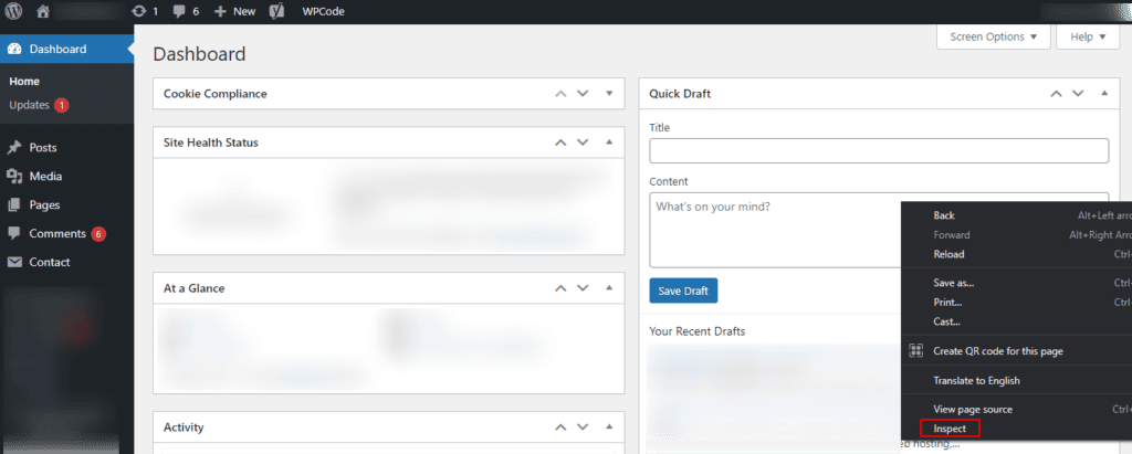 access-wordpress-admin-area