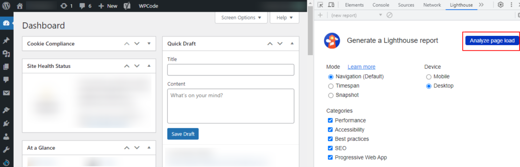 speed-up-wordpress-admin-analyze-page-speed