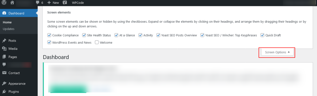 remove-unnecessary-dashboard-widgets-wp-admin-screen-options-tab