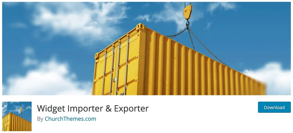  wordpress import plugin ! widget importer and exporter