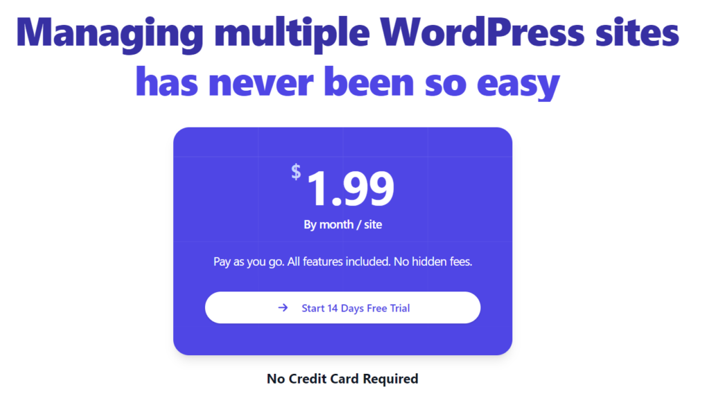 WP Umbrella pricing