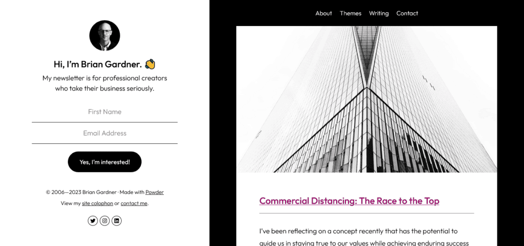 briangardner-personal-branding-wordpress-site-example