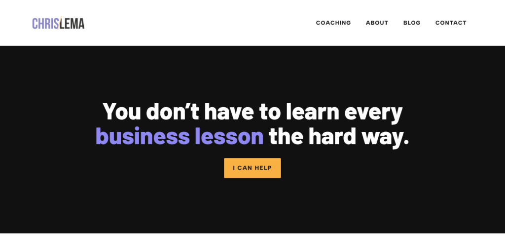 chrislema-personal-branding-wordpress-website-example