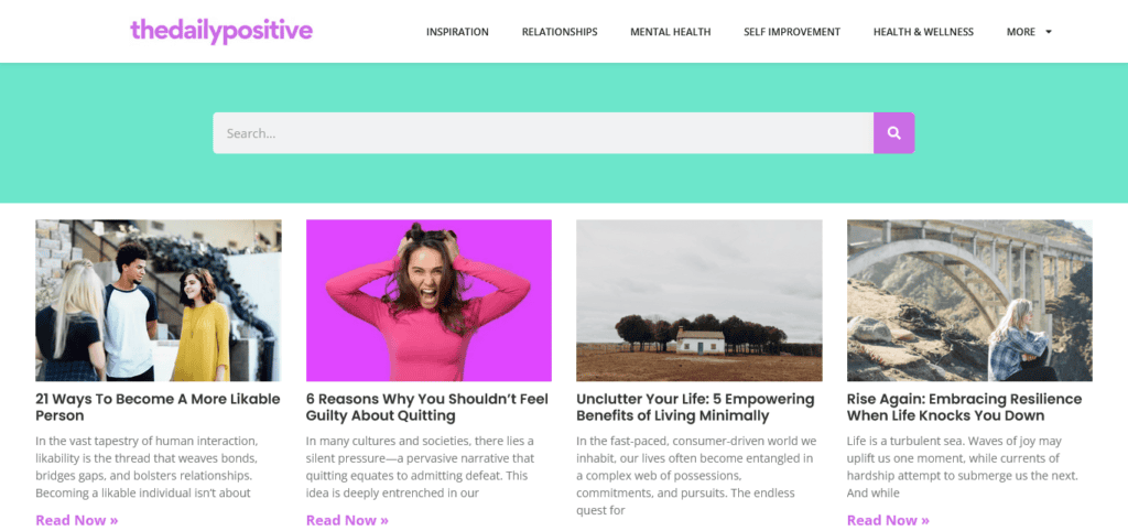 the-daily-positive-inspiring-wordpress-website-example