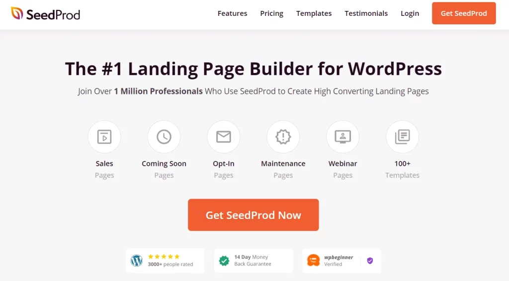 SeedProd - lead generation wordpress plugins