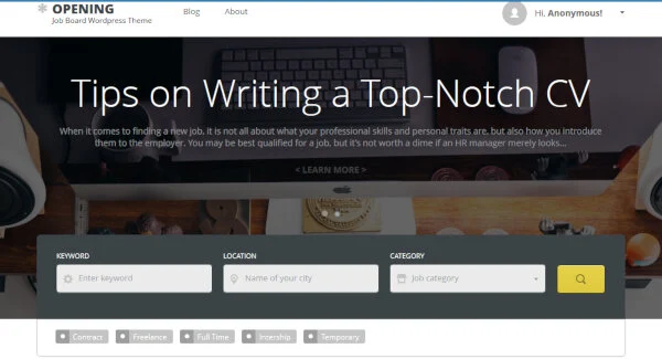 Opening-Job-Board-WordPress-Theme