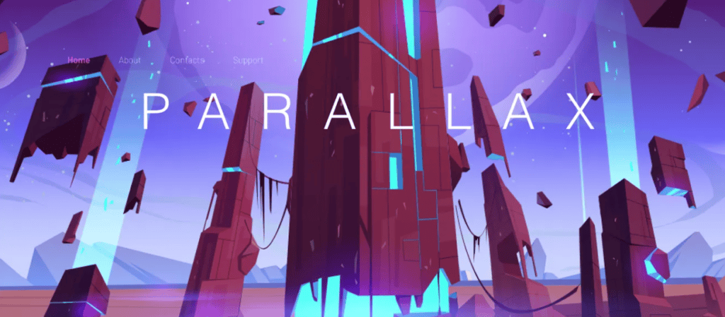 Parallax scrolling