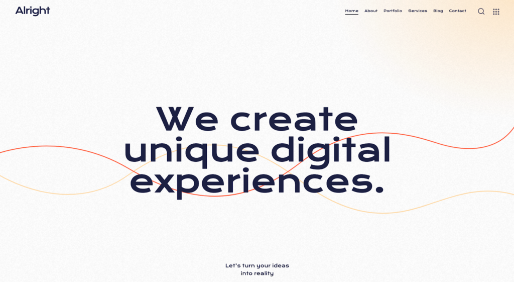 Alright – Full Site Editing Business WordPress Theme