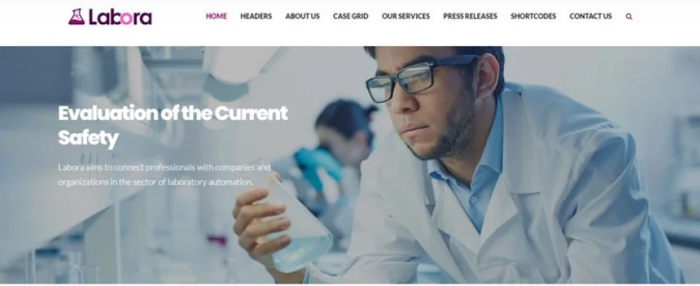Labora - best pharmacy & lab website design templates