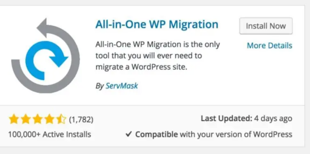 All-in-One WP Migration and Backup