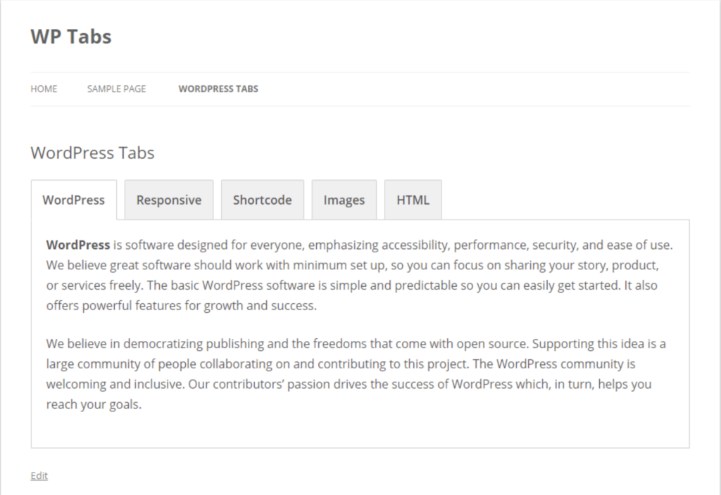 WP Tabs