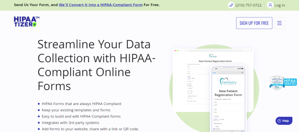 hipaatizer-hipaa-compliant-wordpress-forms