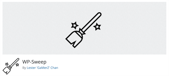 WP-sweep - WordPress database plugins