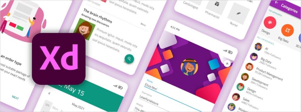 Adobe XD - web design tools