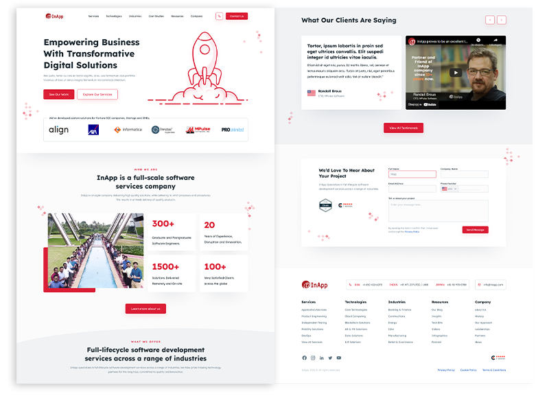 InApp website redesign
