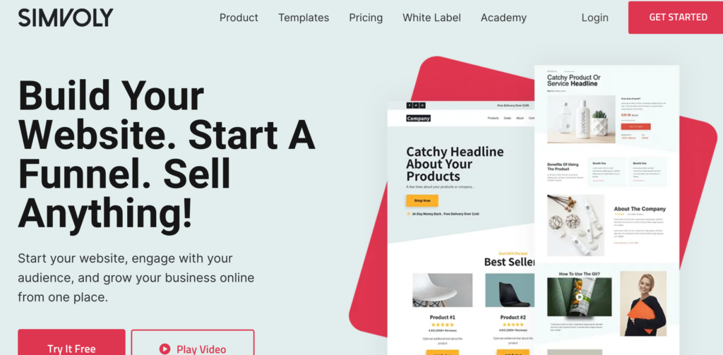 Simvoly- Best-White-Label-Piattaforme per-SaaS-Aziende