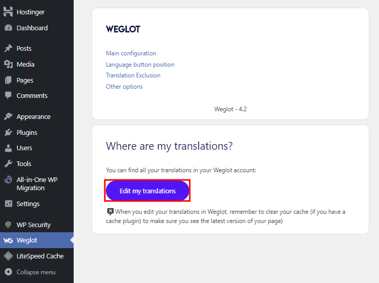 Translate Website Content
