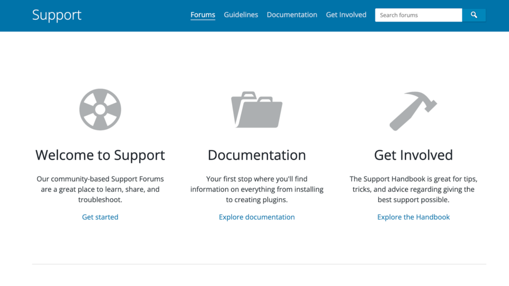 WP Support Forums