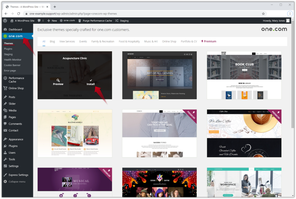 WordPress web design tools