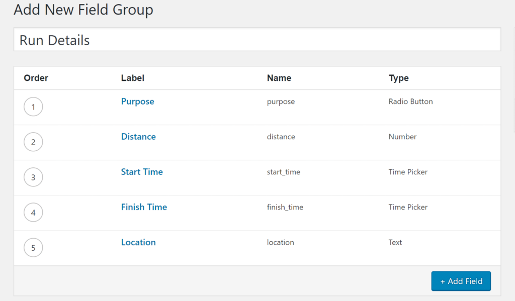 Advanced custom fields