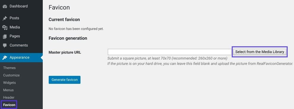 WordPress Favicon