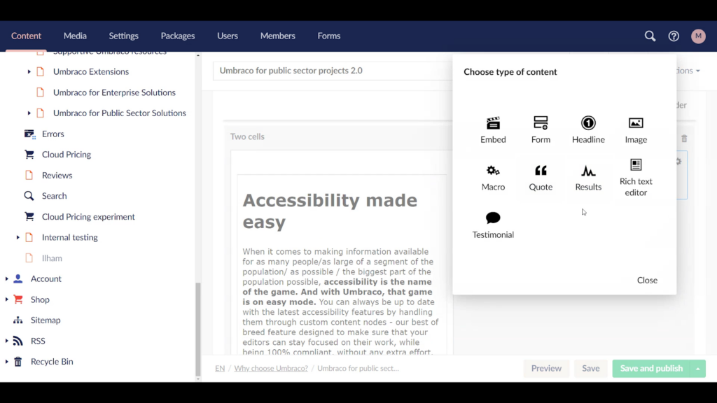 Umbraco vs WordPress