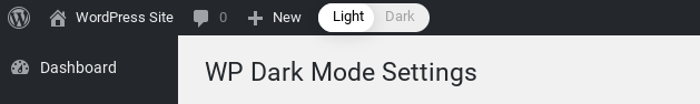 WordPress Dark Mode